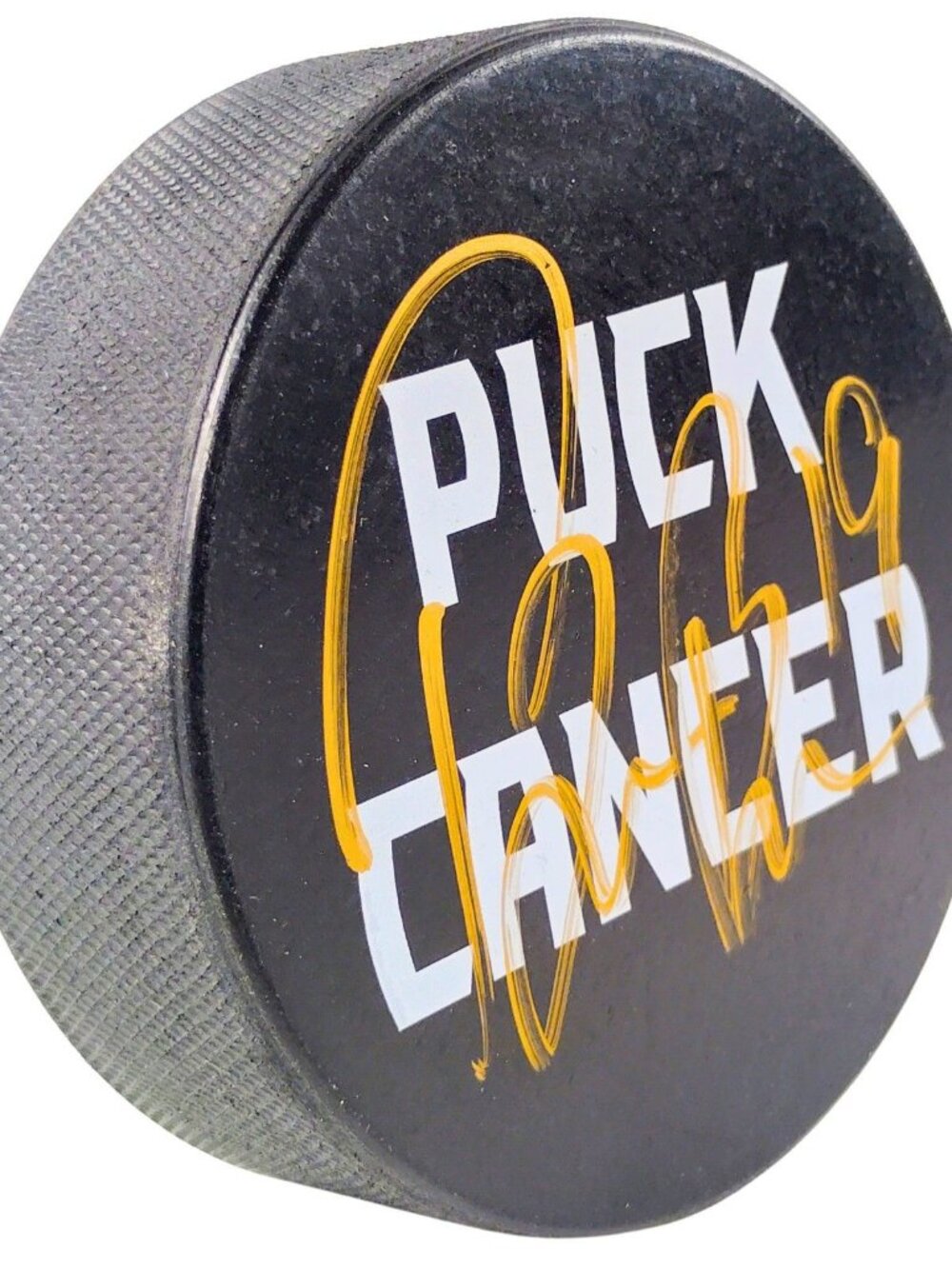 Brendan Brisson Signed Puck Cancer Vegas Golden Knights Puck COA